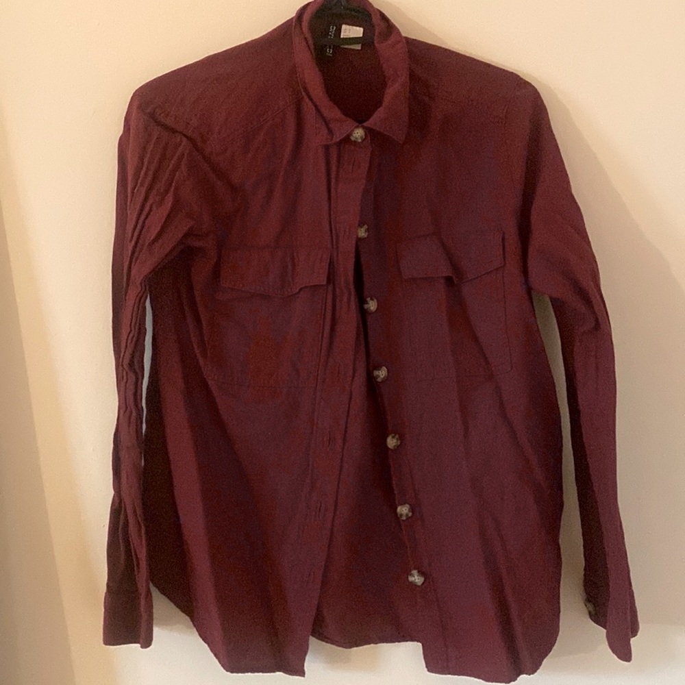 Burgundy Flannel Size 4 (H&M)